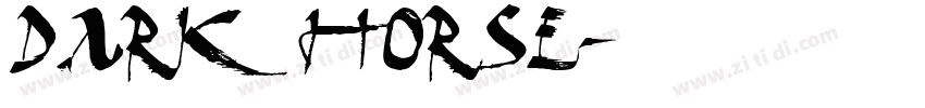 dark horse字体转换